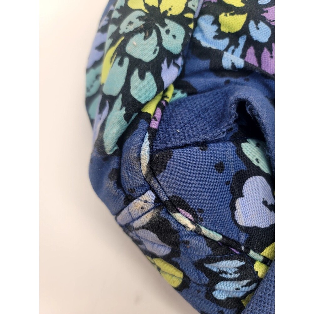 Vera Bradley Blue Floral Backpack Indigo Pop Medium Quilted School Cottagecore - Picture 4 of 7